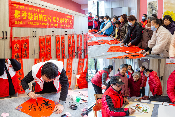 2.居民們耐心排隊等候，把一幅幅飽含真摯祝福的春聯帶回家。（陳建源 攝）.jpg